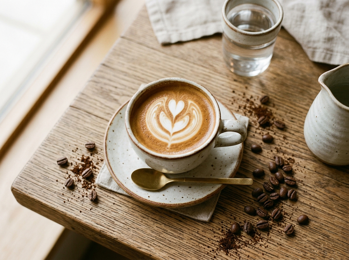 Rich single-origin espresso shot